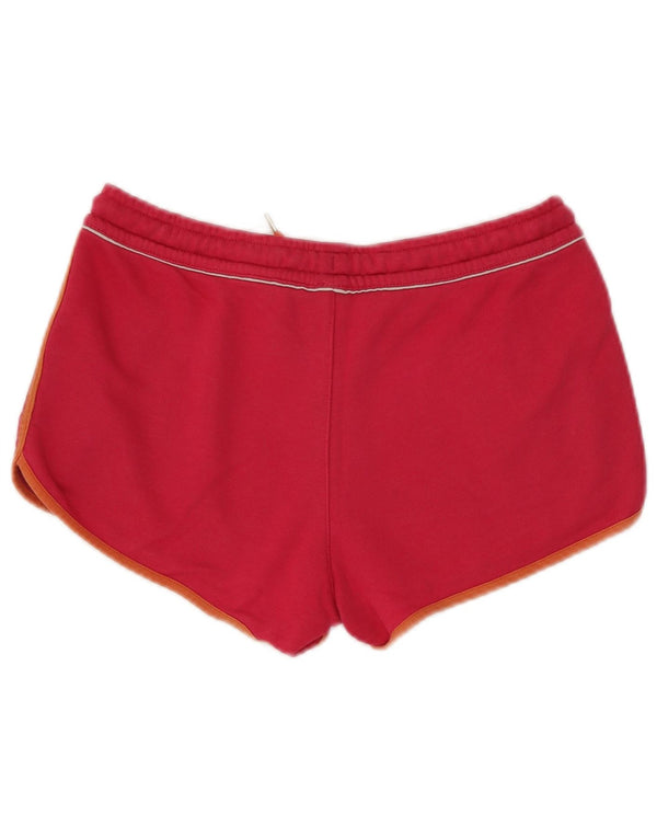 Puma Damen Sportshorts UK 14 Große rosa Baumwolle