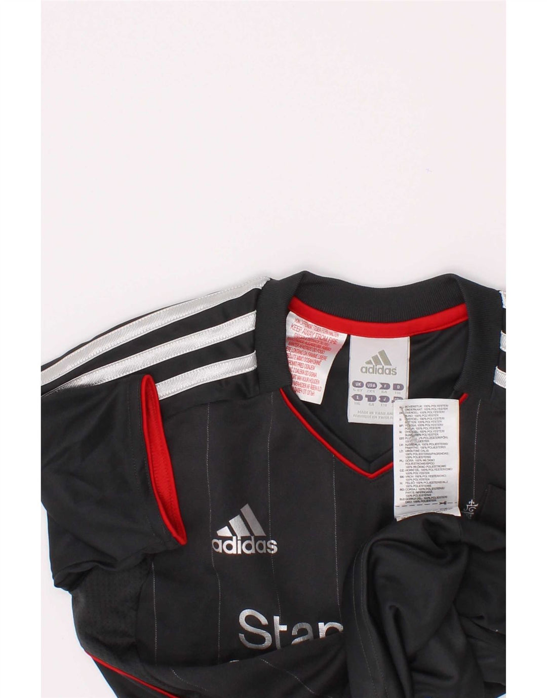 Adidas Liverpool Graphic T-Shirt für Jungen, 5–6 Jahre, graues Polyester
