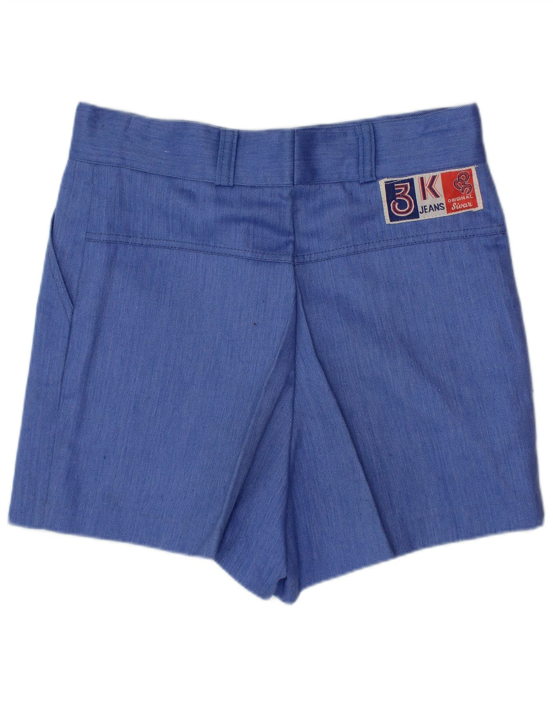 SIVAR Damen Freizeitshorts IT 40 Small W26 Blaue Baumwolle