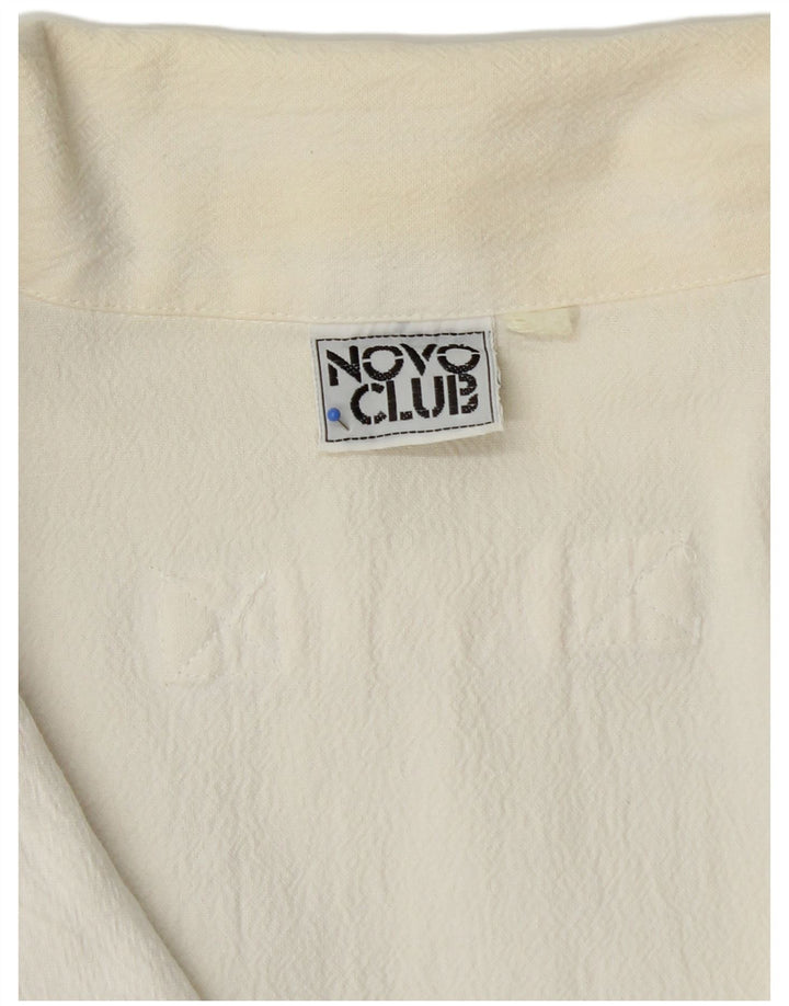 VINTAGE Womens Bomber Jacket UK 18 XL White