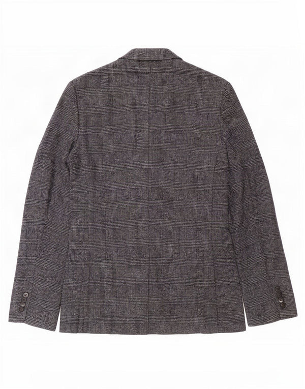 Marks & Spencer Herren-Blazer mit 2 Knöpfen, Gr. 36, klein, marineblau kariert