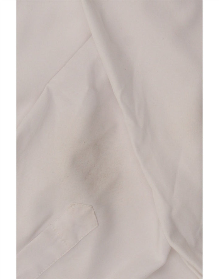 Nautica Herren-Slim-Fit-Hemd, Größe 17 1/2 XL, weißes Polyester