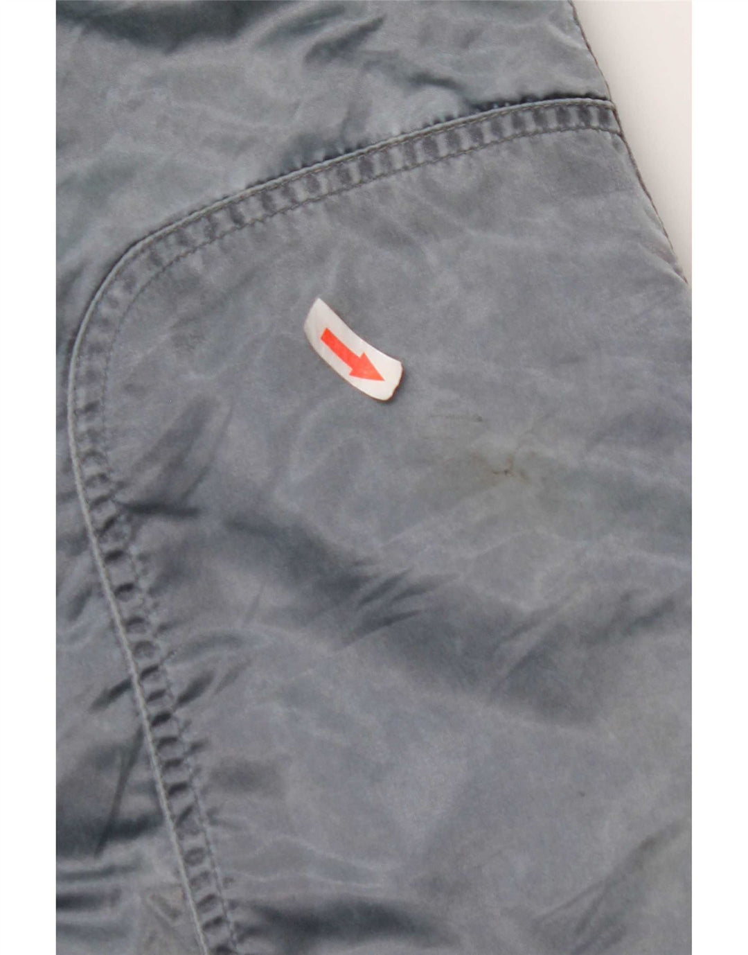 Vintage Damen Kapuzenübergroße Windjacke IT 44 Mittelblau