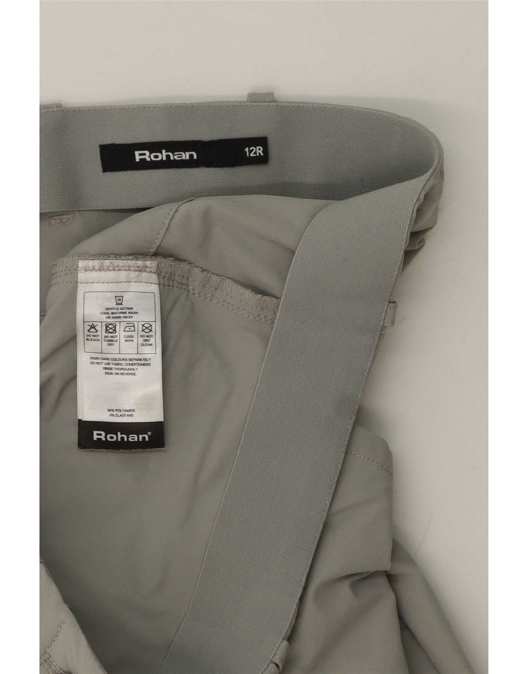 Rohan Damen Slim Cargohose UK 12 Medium W32 L30 Grau Polyamid