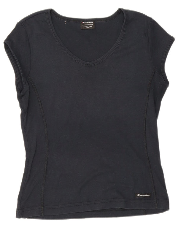 Champion Damen T-Shirt Top UK 14 Large Marineblau