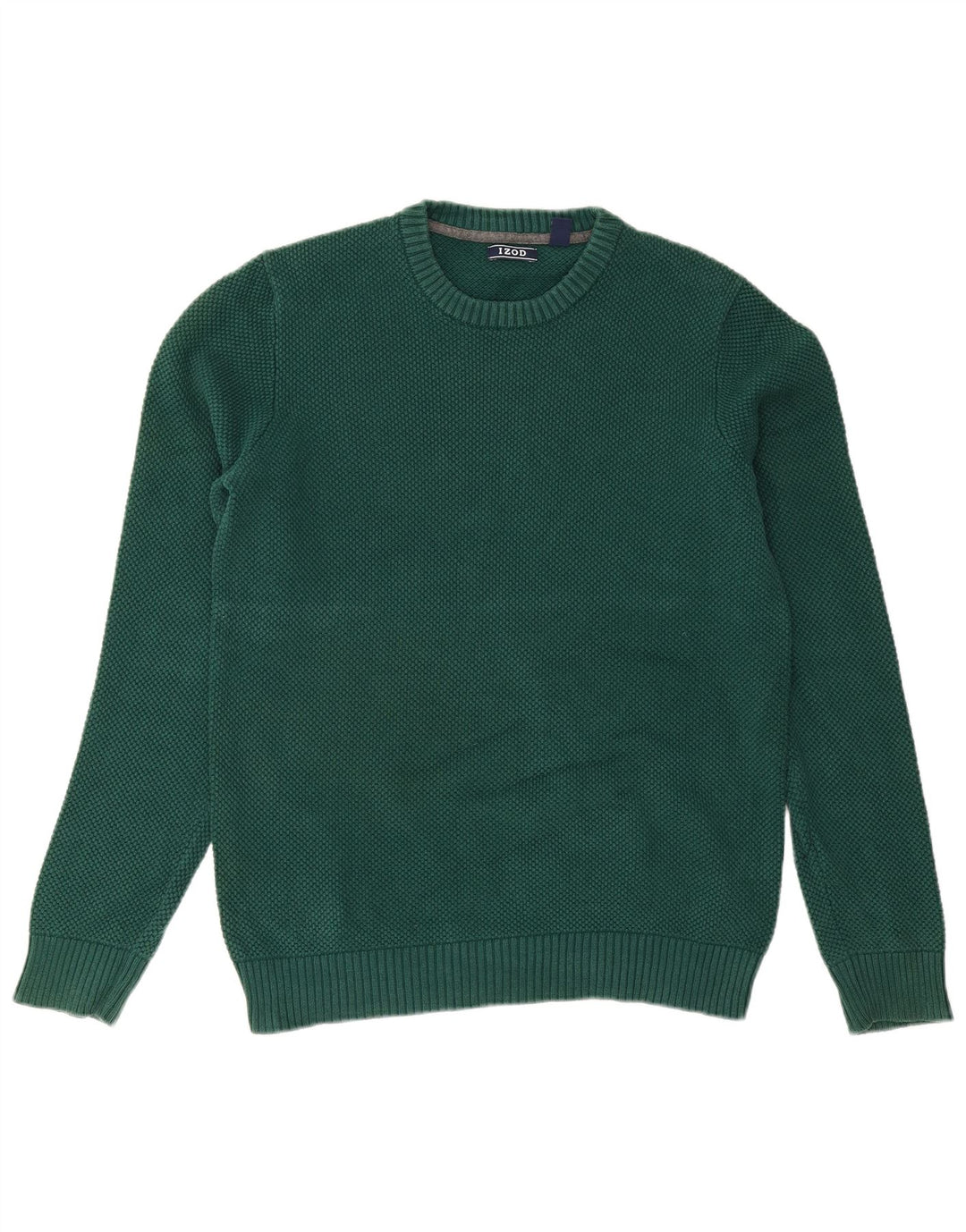 Izod Herren-Pullover mit Rundhalsausschnitt, mittelgrüne Baumwolle