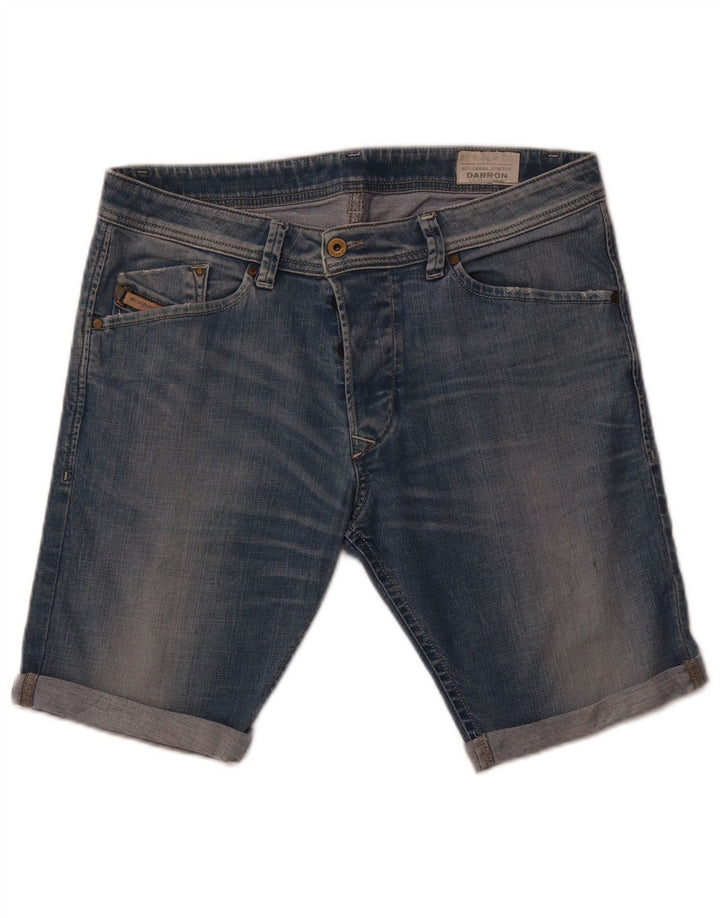 Diesel Herren Darron Tapered Denim Shorts W32 Mittelblaue Baumwolle