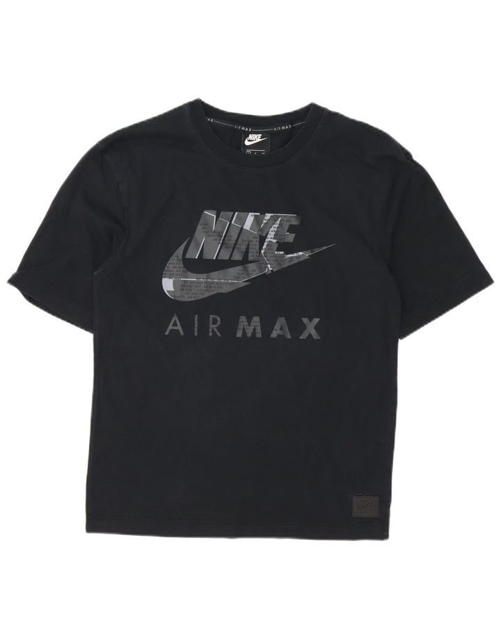 Nike Herren-T-Shirt mit Grafik, Größe S, schwarze Baumwolle