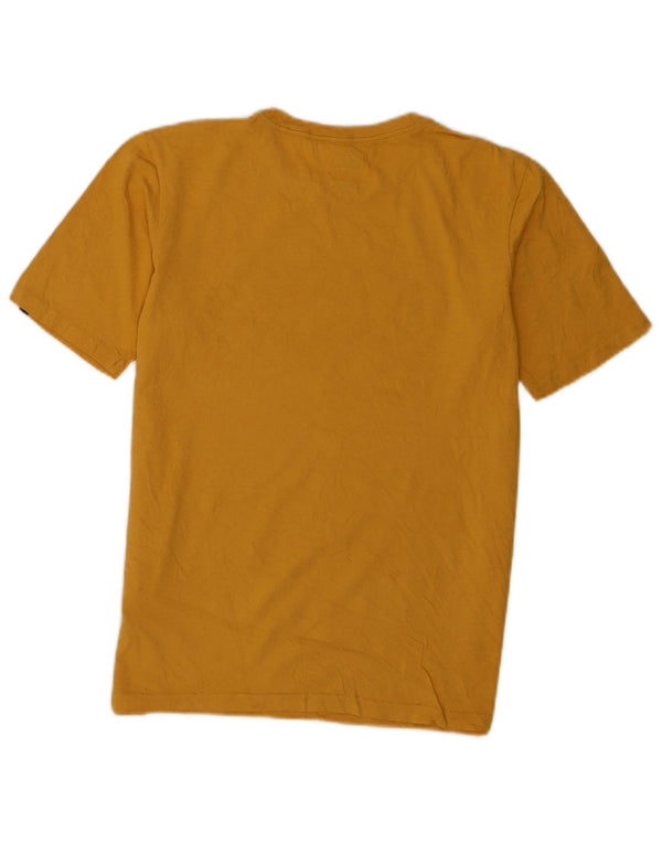 Quiksilver Jungen-T-Shirt mit normaler Passform, Grafik, 15–16 Jahre, gelbe Baumwolle