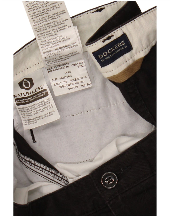 DOCKERS Herren Cargoshorts W42 2XL Schwarze Baumwolle