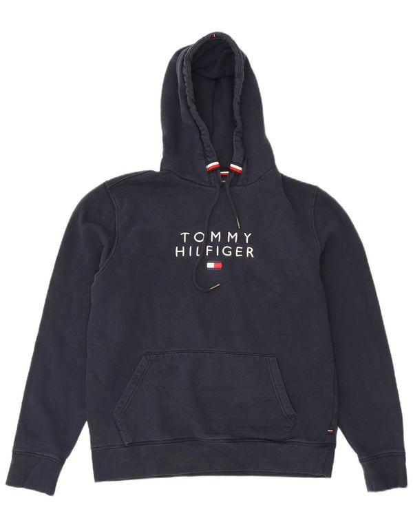 Tommy Hilfiger Herren-Kapuzenpullover mit Grafik, klein, marineblau, Baumwolle