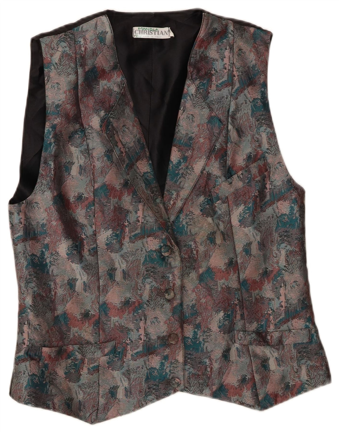 Christian Damen Weste IT 46 Large Mehrfarbig meliert