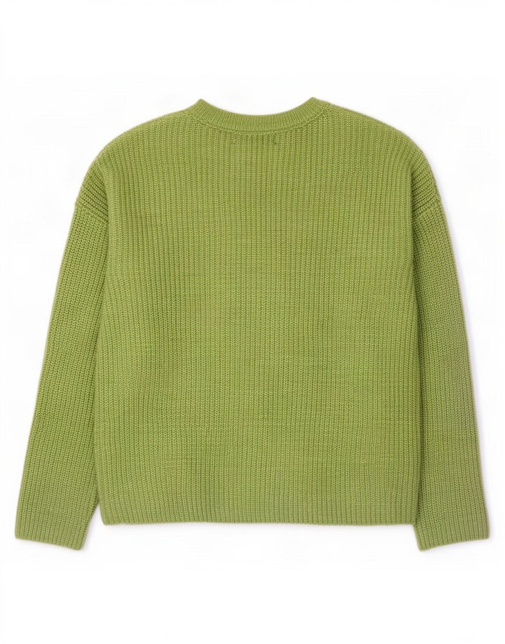 Marks & Spencer Damen-Pullover mit U-Boot-Ausschnitt, Gr. 10, Größe S, Grün, Polyester