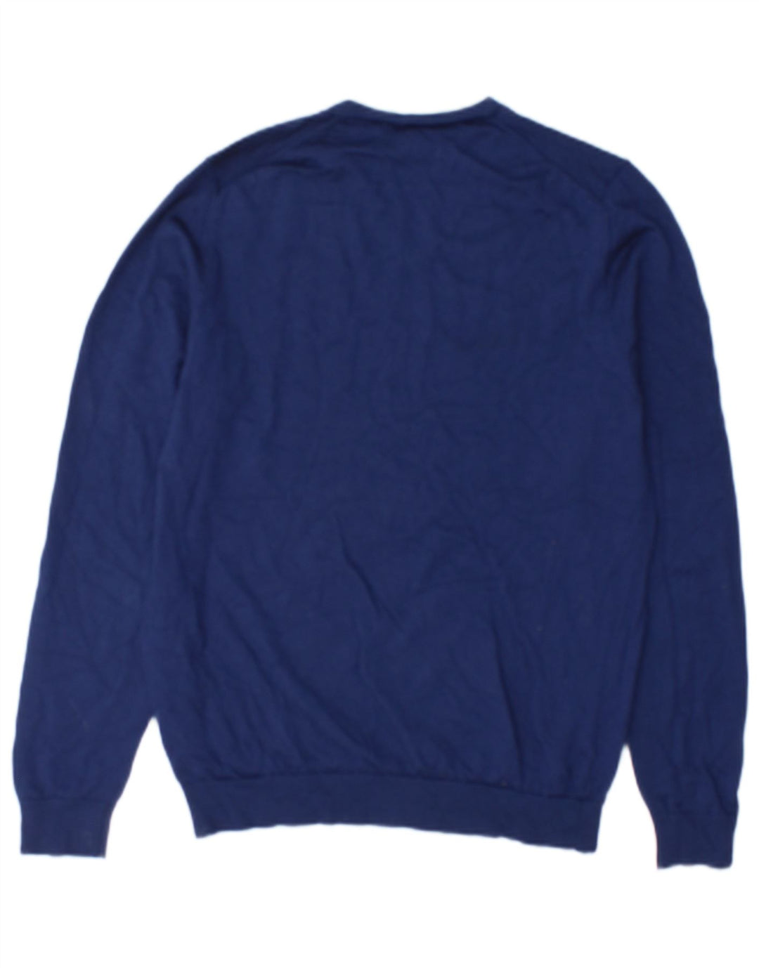 Marks & Spencer Herren-Pullover mit V-Ausschnitt, mittlere marineblaue Wolle