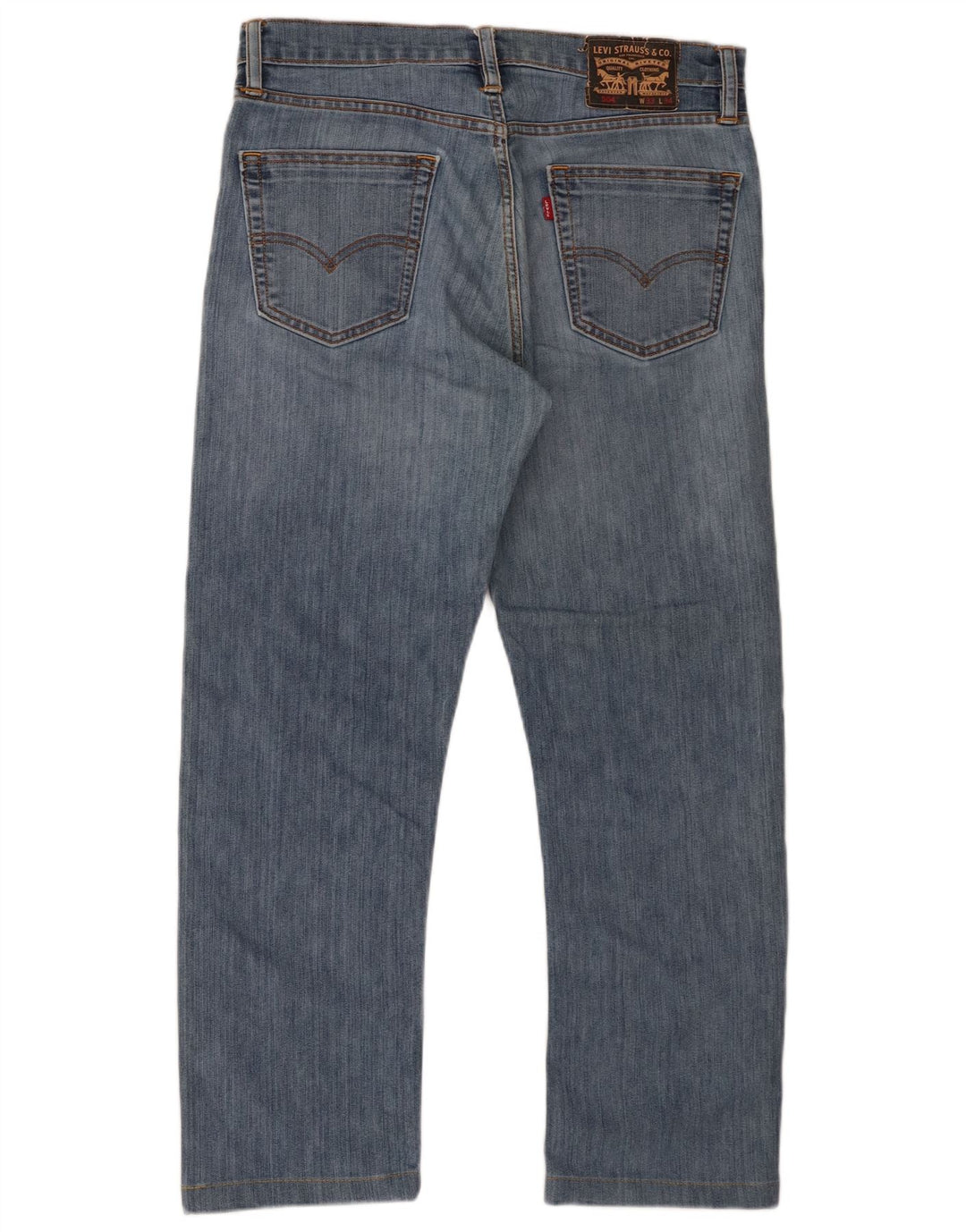Levi's Herren 504 Straight Jeans W33 L27 Blaue Baumwolle
