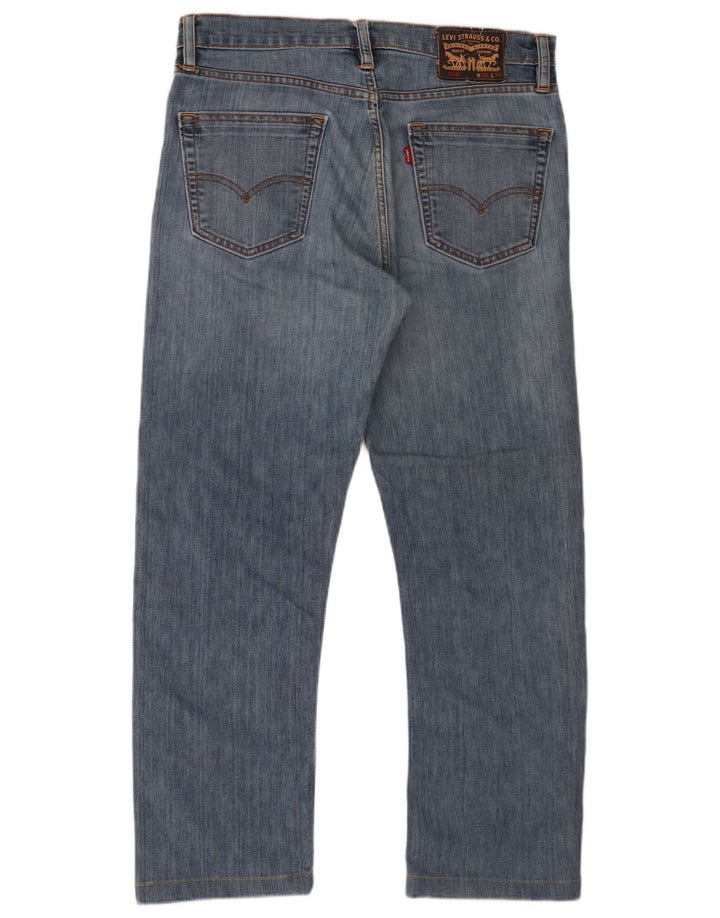 Levi's Herren 504 Straight Jeans W33 L27 Blaue Baumwolle