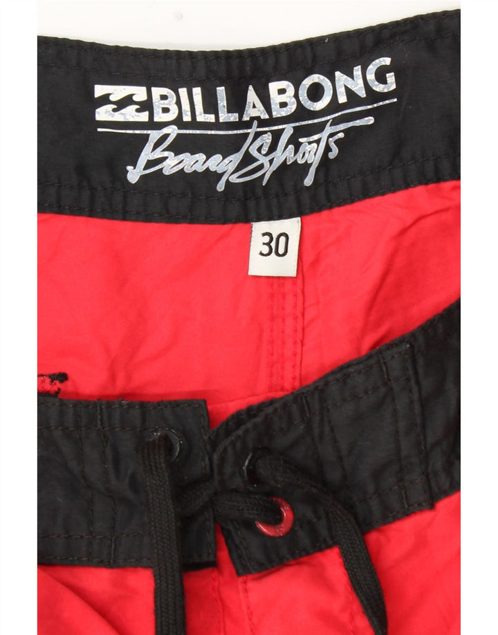 BILLABONG Herren-Badeshorts, Mittelrot, Farbblock-Polyester, Strand