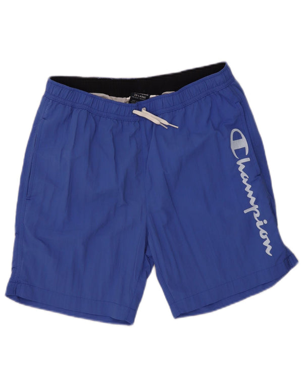 Champion Badeshorts für Jungen mit Grafik, 15–16 Jahre, 2XL, Blau, Polyamid