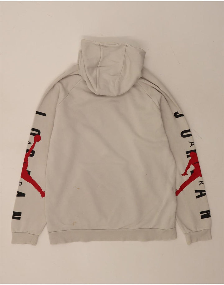 JORDAN Herren-Kapuzenpullover mit Grafik, mittelweiße Baumwolle