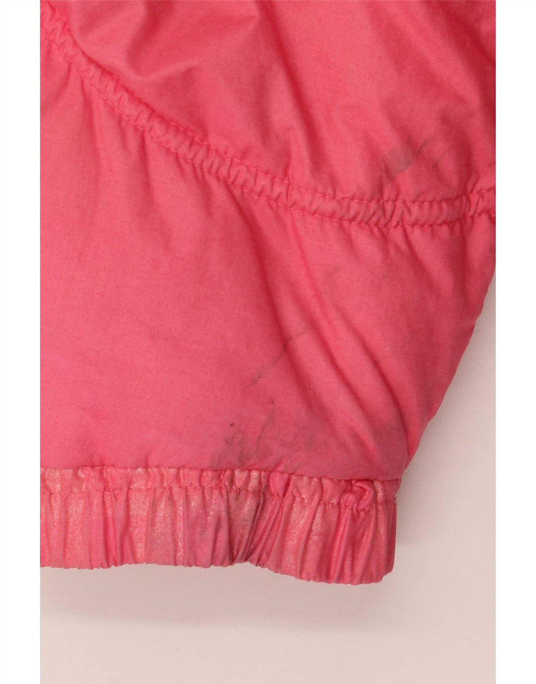 Vintage Damen Übergroßer gepolsterter Mantel UK 8 Kleine rosa Baumwolle