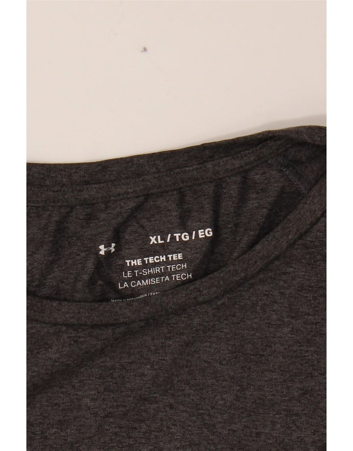 UNDER ARMOUR Mens T-Shirt Top XL Grey Vintage Under Armour and Second-Hand Under Armour from Messina Hembry 