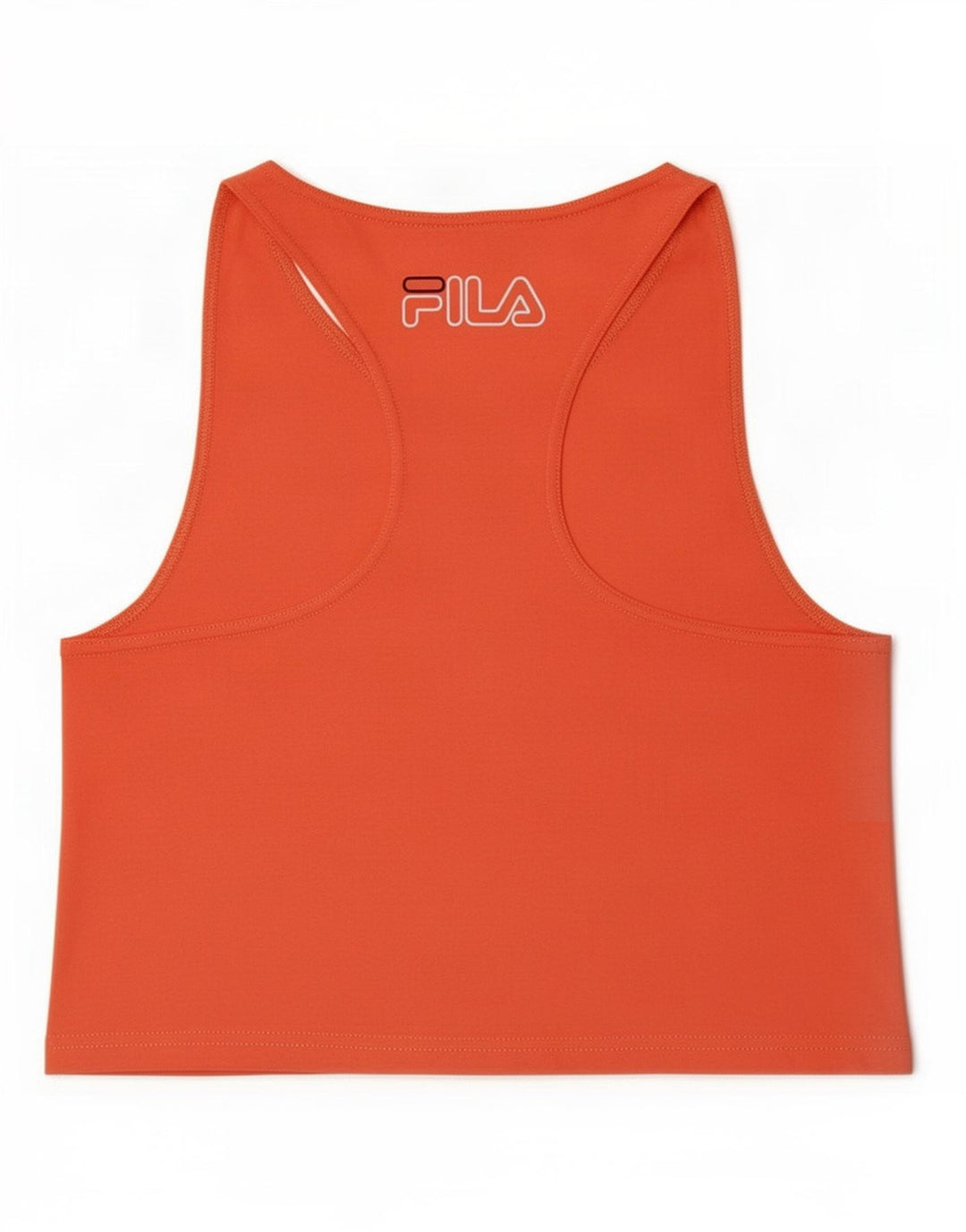 Fila Damen Graphic Crop Vest Top UK 12 Mittelorange Polyester
