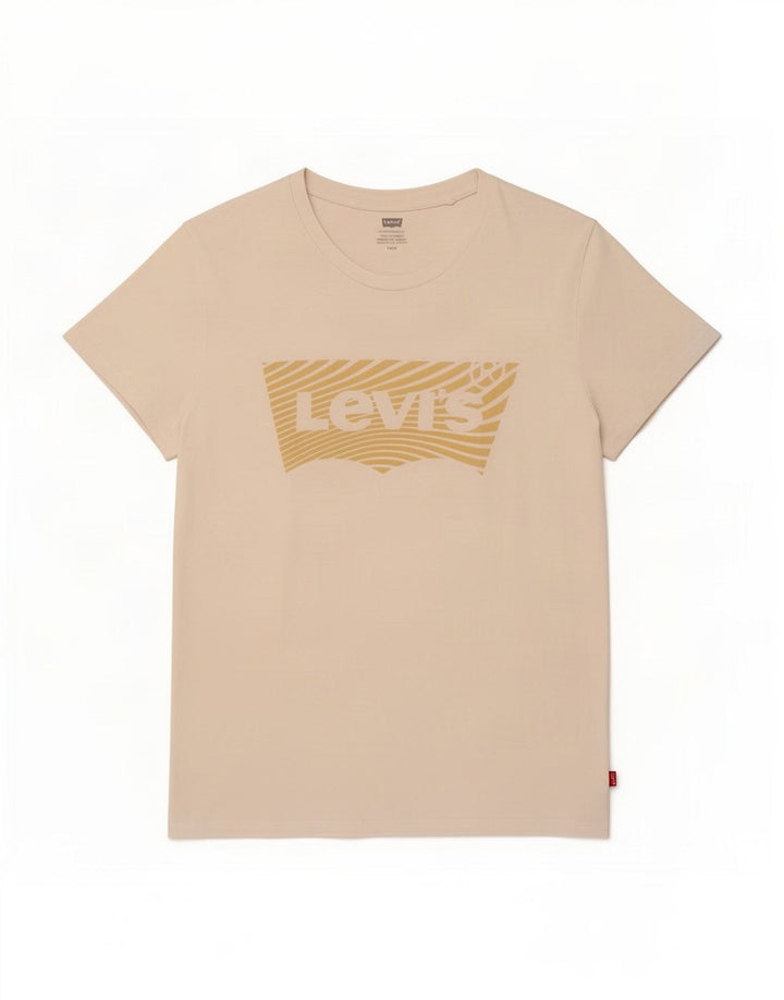 Levi's Damen Grafik-T-Shirt-Oberteil UK 14 Large Weiß