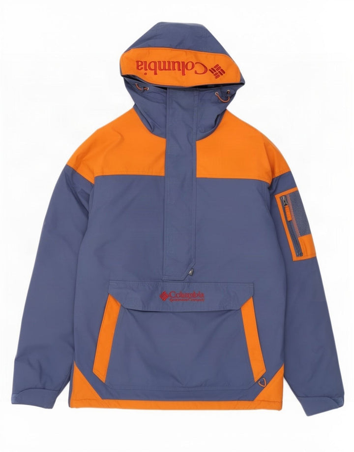 Columbia Herren Graphic Anorak Jacke UK 36 Small Marineblau Farbblock