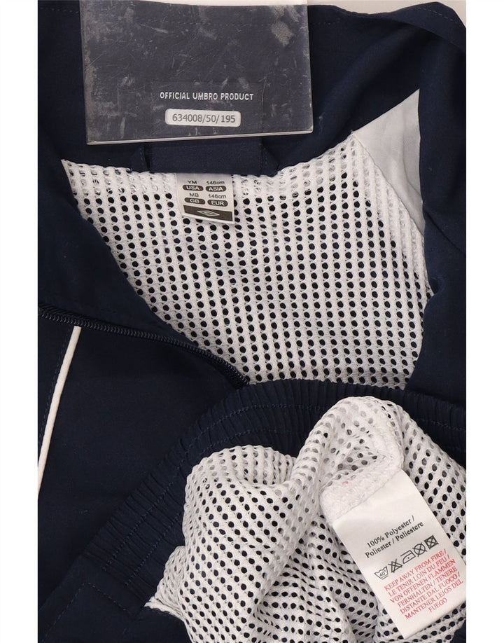 UMBRO Jungen-Trainingsanzugoberteil mit Grafik, 10–11 Jahre, mittleres Marineblau