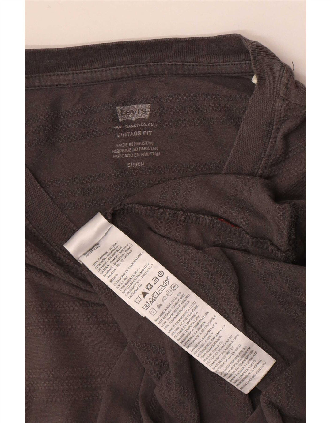 Levi's Herren-T-Shirt mit Vintage-Passform, klein, aus grauer Baumwolle