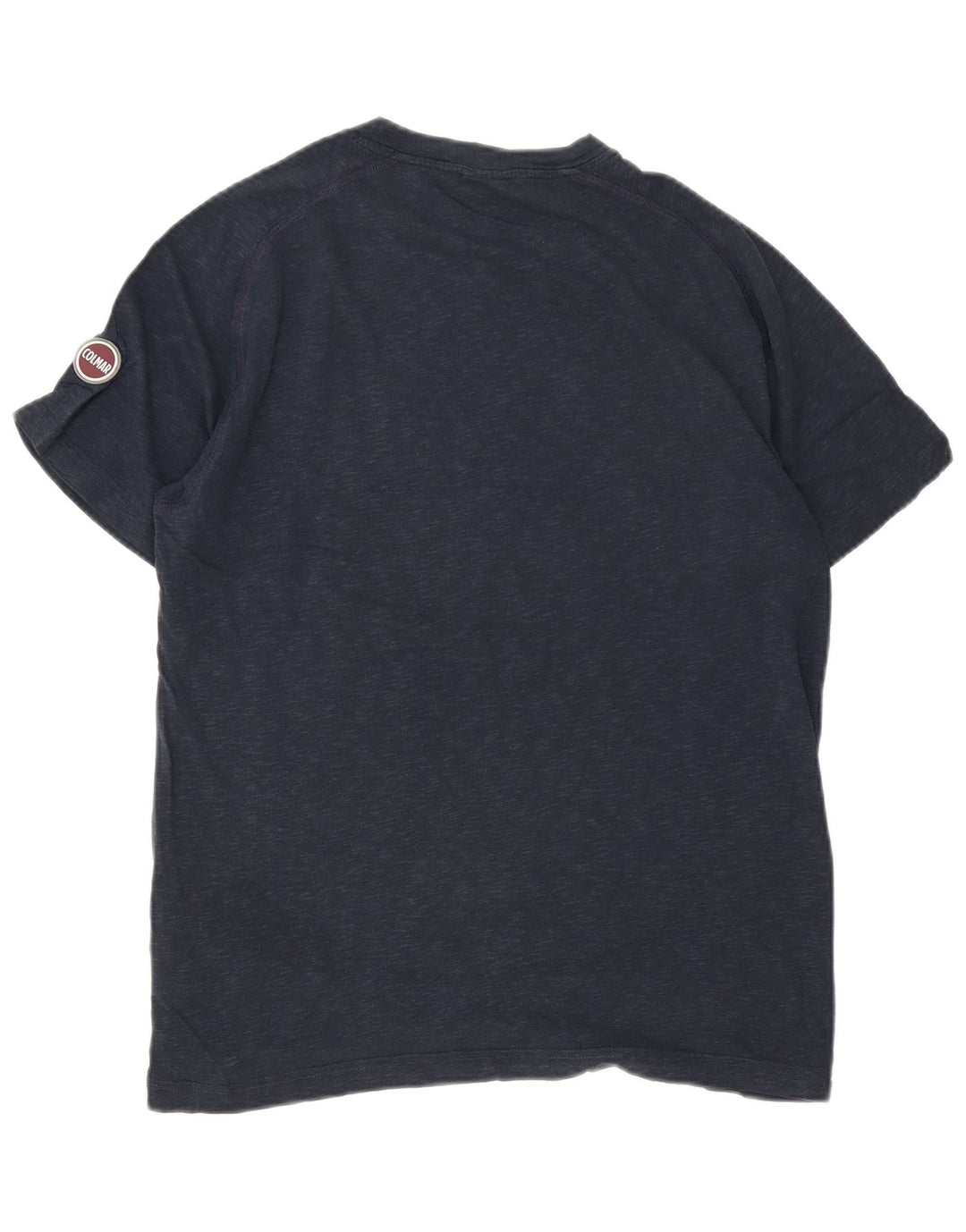 Colmar Herren-T-Shirt mit normaler Passform, mittelmarineblau gesprenkelte Baumwolle