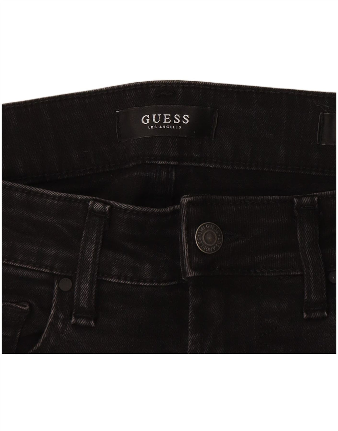 GUESS Damen Miami Super Skinny Jeans W30 L25 Schwarz