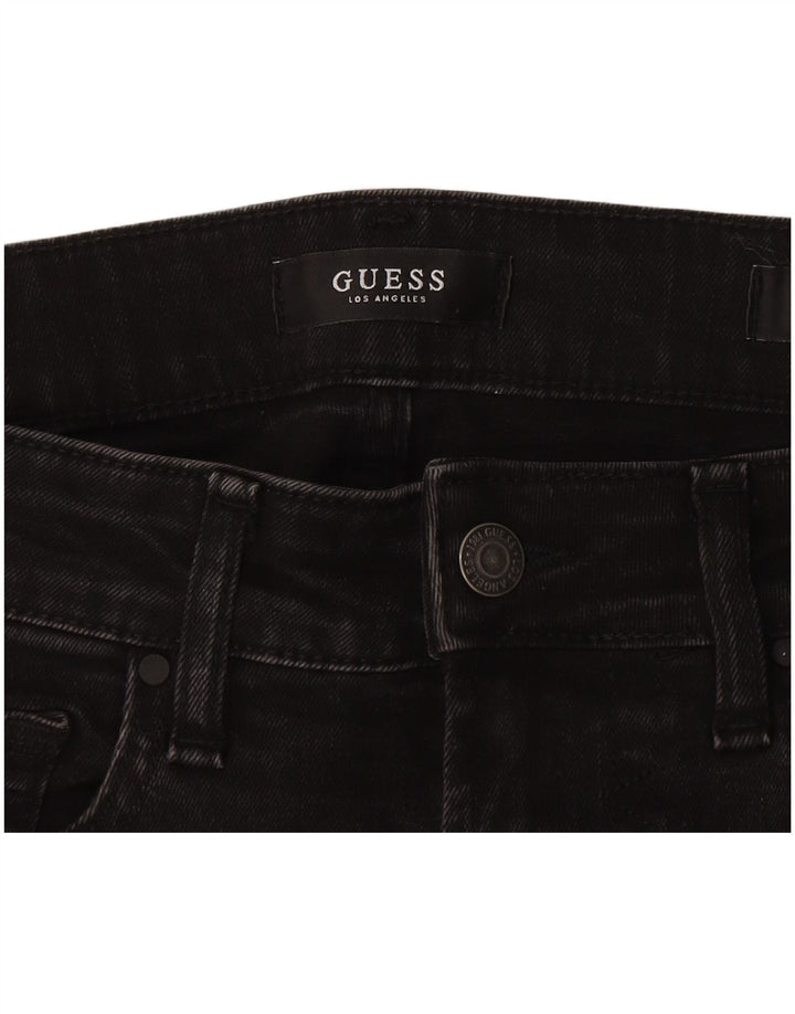 GUESS Damen Miami Super Skinny Jeans W30 L25 Schwarz