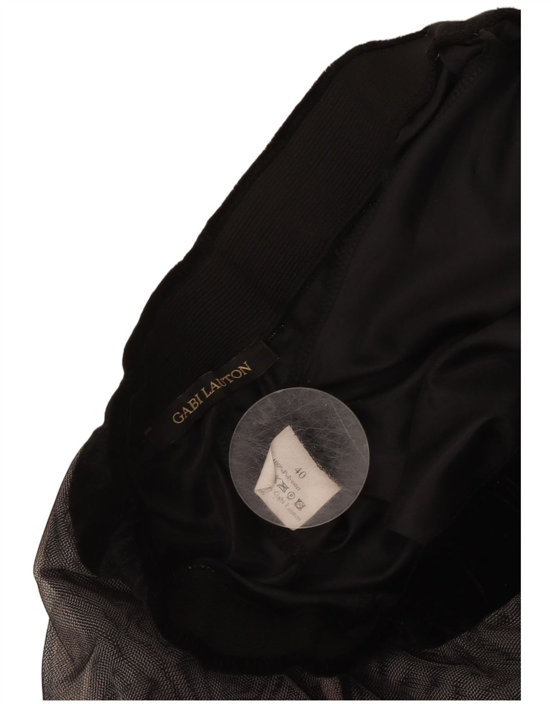 GABI LAUTON Damen ausgestellter Rock EU 40 Medium W28 Schwarz Polyester