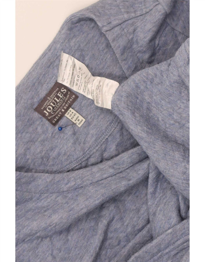 Joules Damen-Etuikleid mit langen Ärmeln, Gr. 8, Blau, Polyester