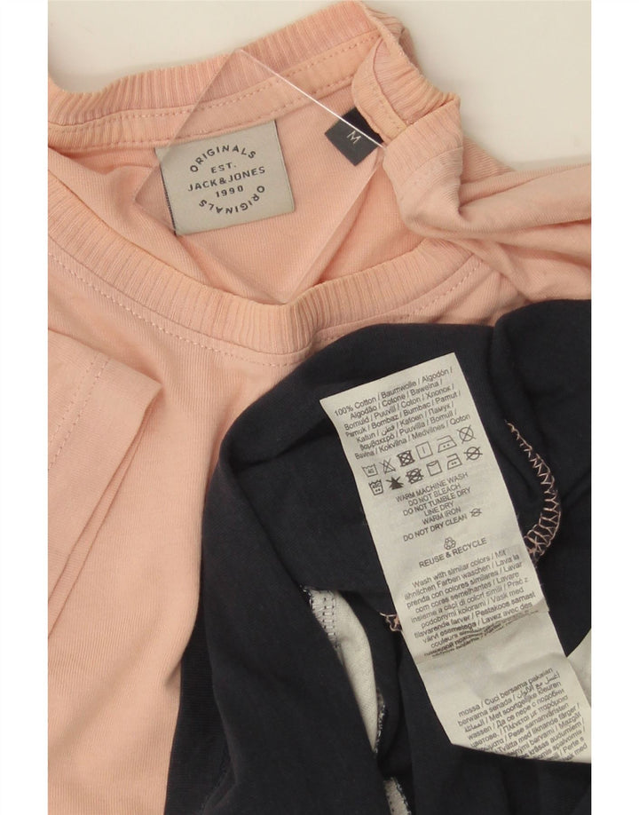 JACK & JONES Herren T-Shirt Top Medium Mehrfarbige Colourblock-Baumwolle