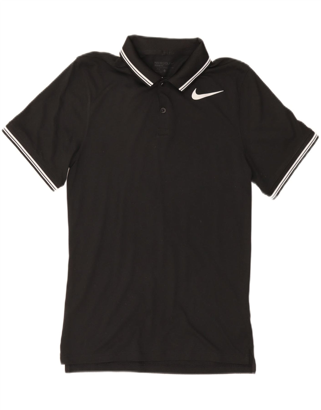 NIKE Herren Dri Fit Poloshirt, Größe S, Schwarz, Polyester