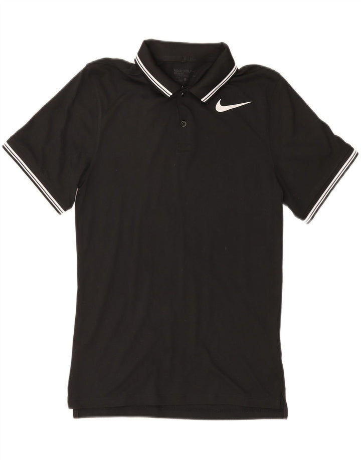NIKE Herren Dri Fit Poloshirt, Größe S, Schwarz, Polyester