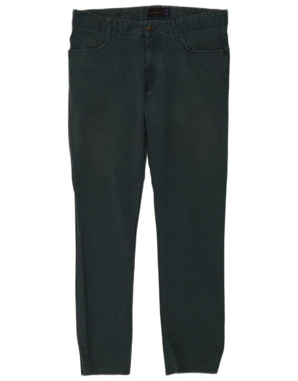 Zara Herren Slim Freizeithose EU 44 Large W34 L31 Grün