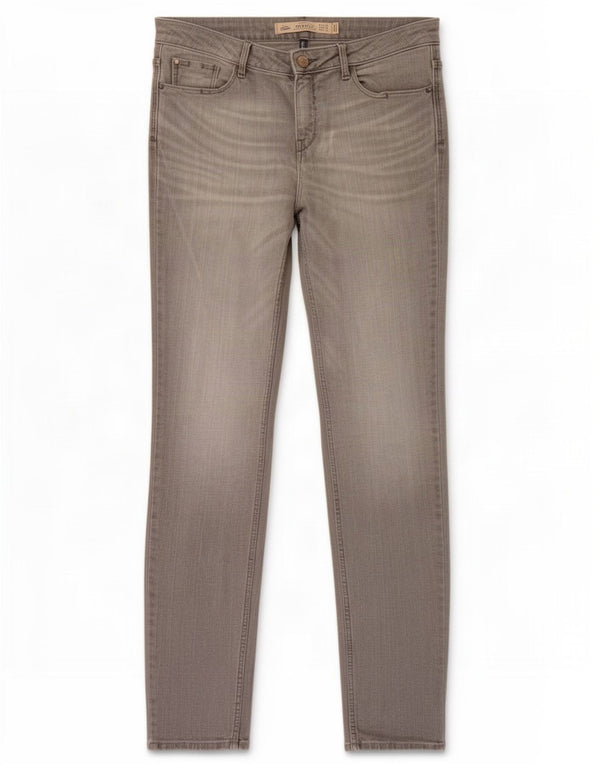 Zara Damen Trafaluc Slim Jeans EU 38 Small W28 L32 Graue Baumwolle