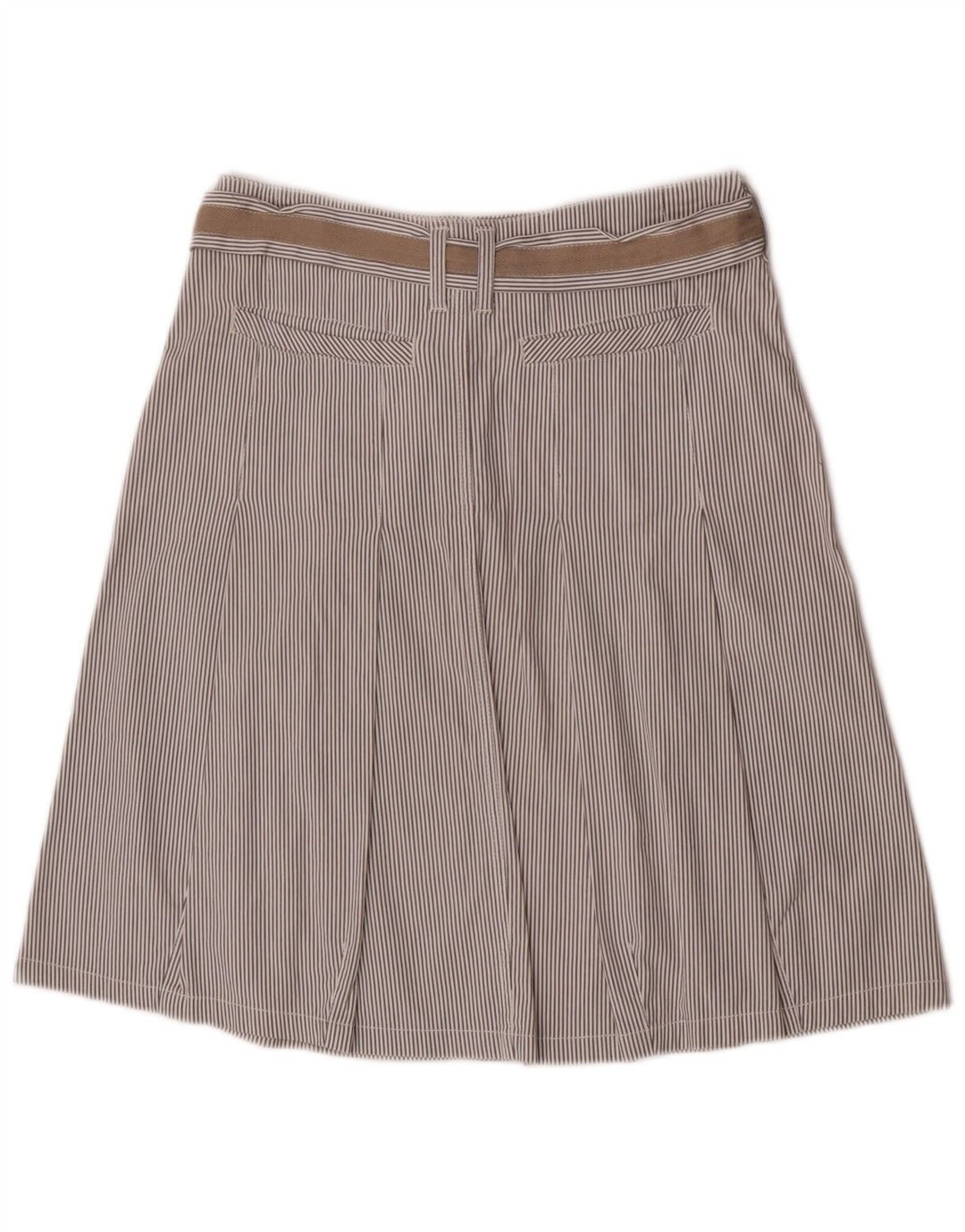 Marlboro Classics Damen A-Linienrock EU 40 Medium W30 Grauer Nadelstreifen