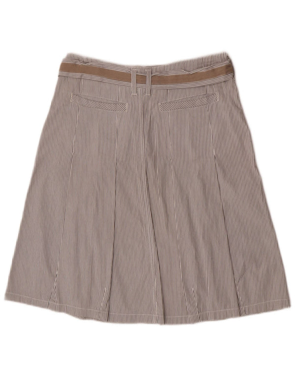 Marlboro Classics Damen A-Linienrock EU 40 Medium W30 Grauer Nadelstreifen