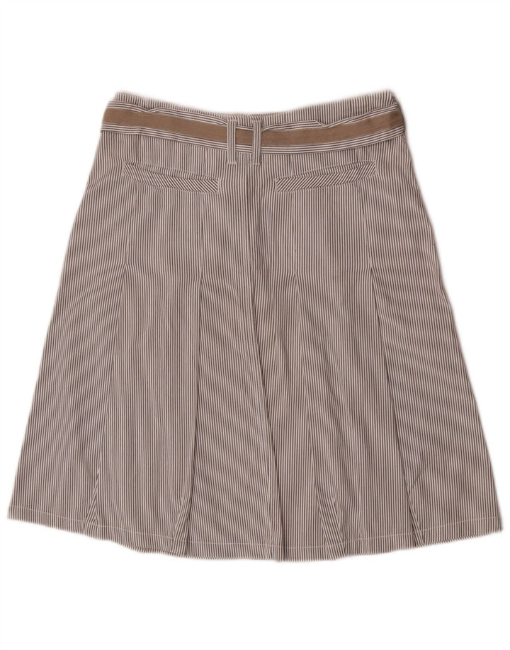 Marlboro Classics Damen A-Linienrock EU 40 Medium W30 Grauer Nadelstreifen