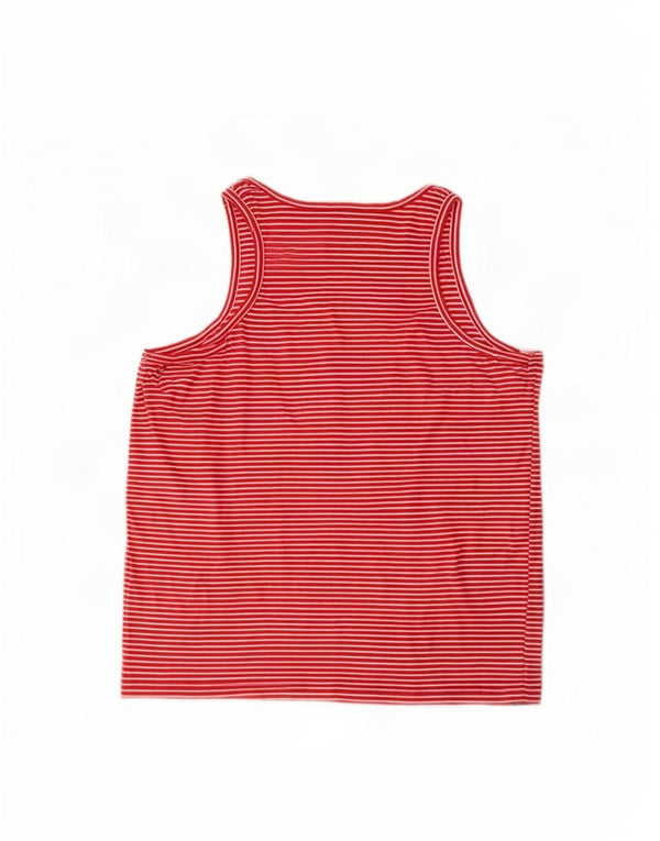 Superdry Damen-Trägershirt, UK-Größe 44, Größe L, rot gestreift, Baumwolle