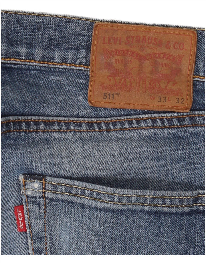Levi's Herren 511 Slim Jeans W33 L32 Blau