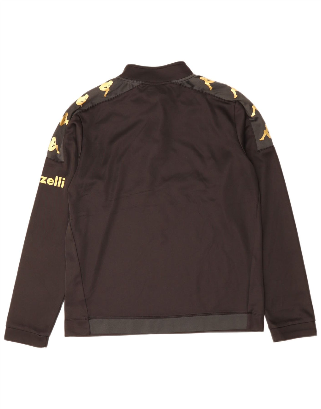 Kappa Herren Spezia Calcio Graphic Pullover Trainingsanzug Top Large Schwarz