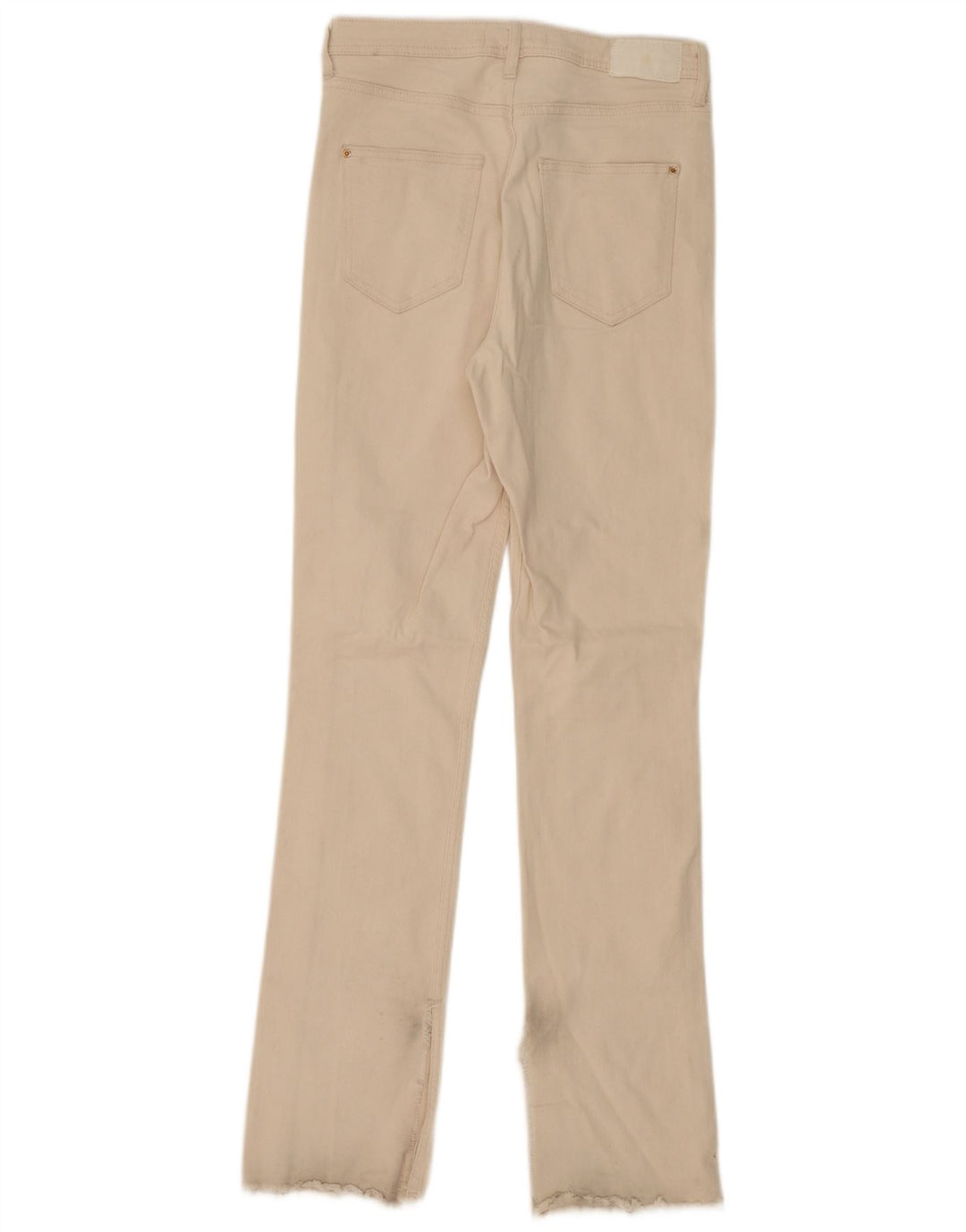 Zara Damen Slim Jeans EU 38 Small W28 L33 Off White