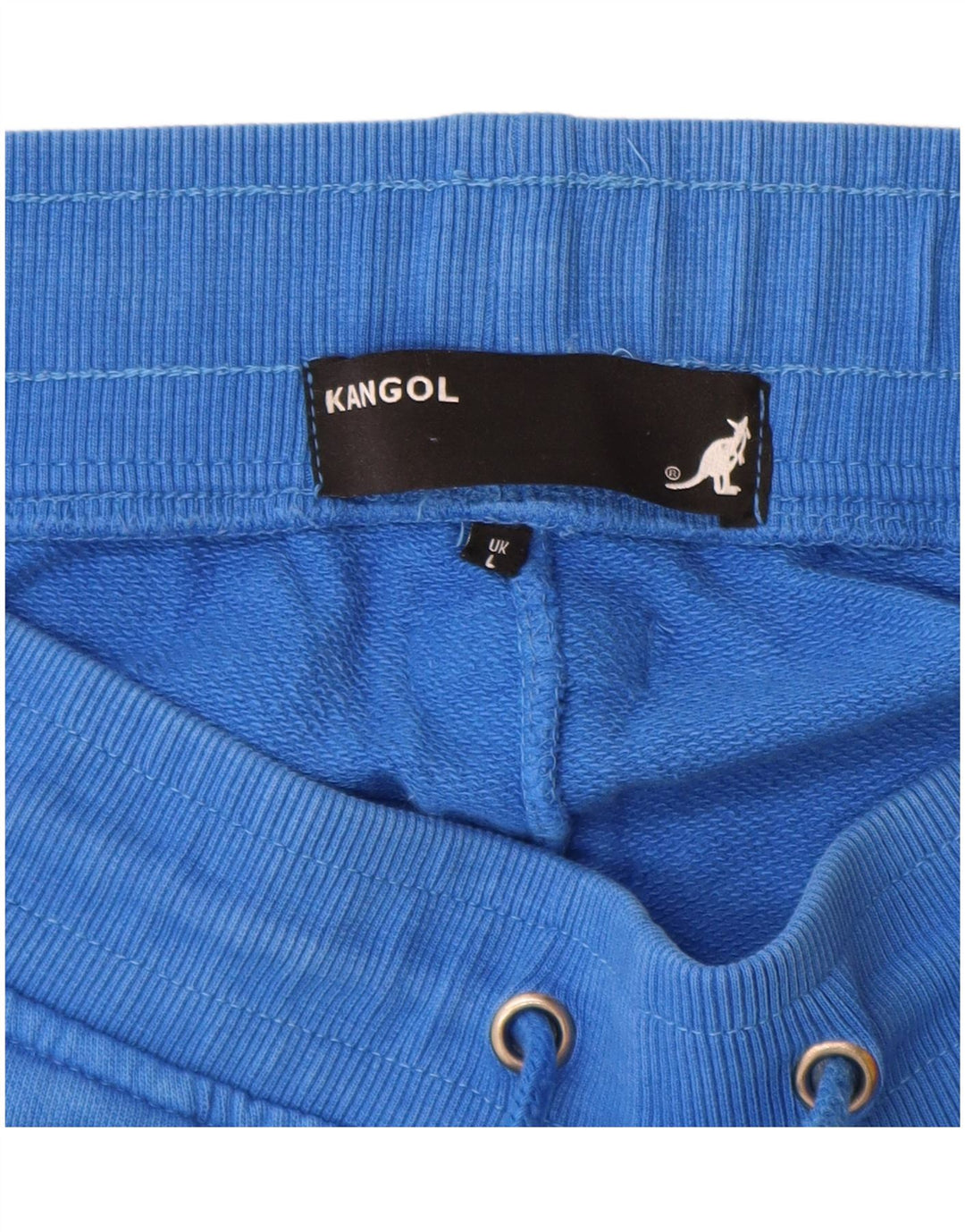 Kangol Herren-Sportshorts mit Grafik, Größe L, aus blauer Baumwolle