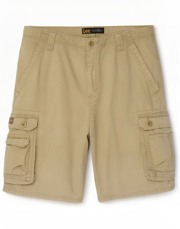 Lee Herren Cargo-Shorts Medium W33 Beige Baumwolle