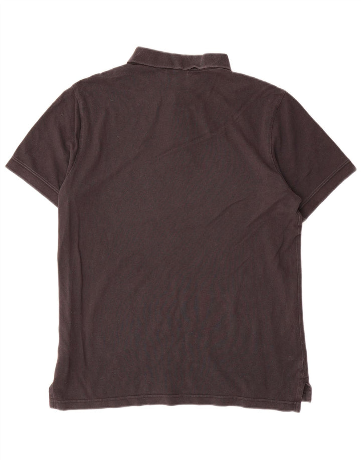 Nike Herren-Poloshirt, mittelgroß, schwarze Baumwolle
